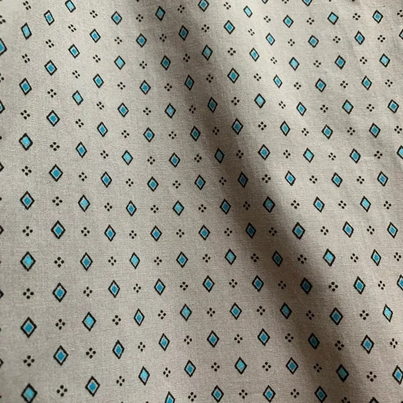 Men's Wrangler Wrancher Pearl Snap Size L Grey With Blue Diamonds - Picture 10 of 15